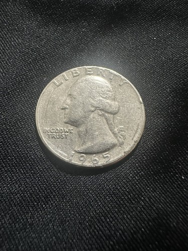 エラー コイン 1965 リバティ ワシントン クォーター ミントマークなし Rare 1965 Liberty Washington Quarter No Mint Mark And Rim