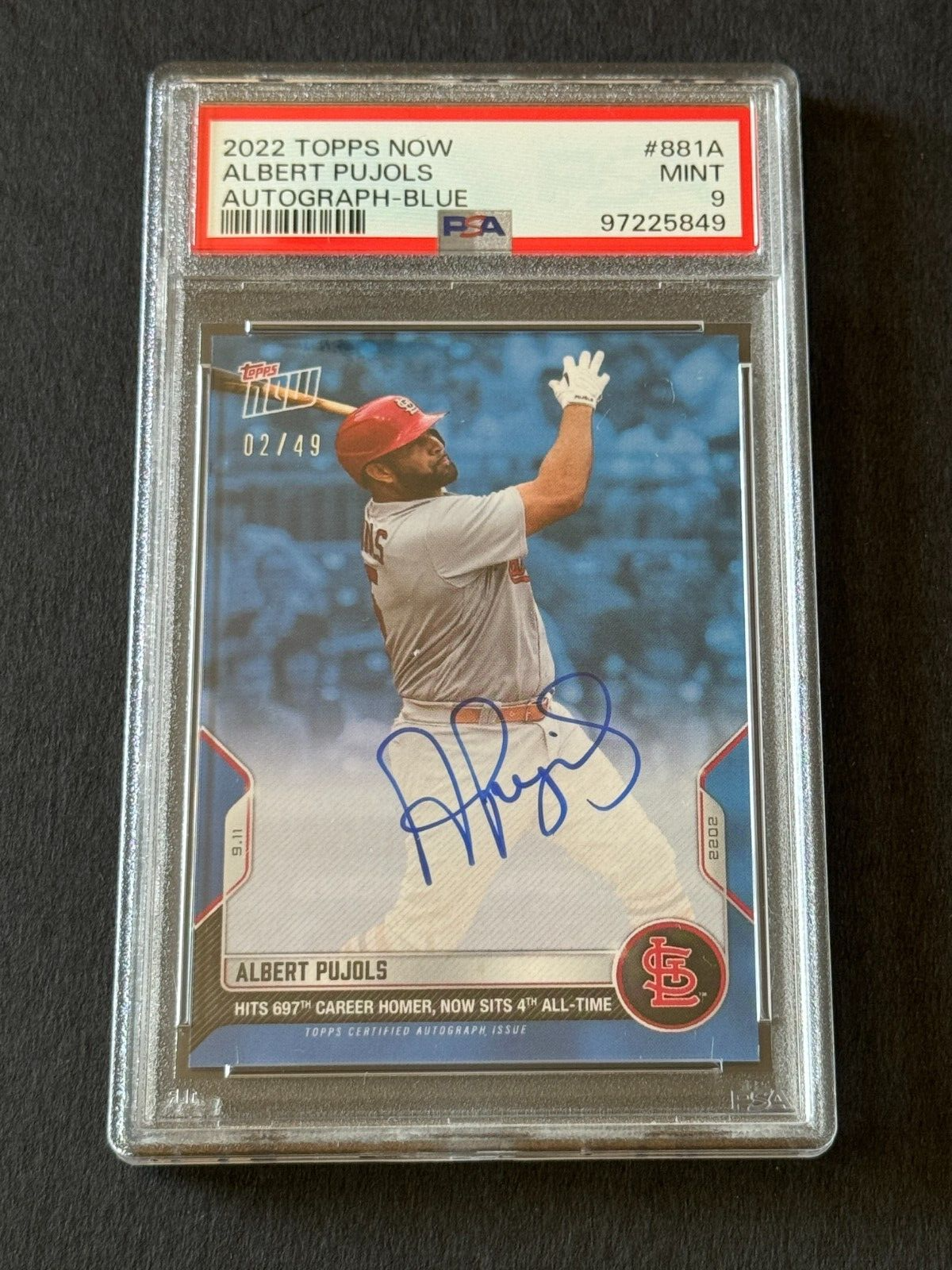 その他  Pujols Auto Fleer Albert Pujols Fleer Autographed Baseball Sports Trading