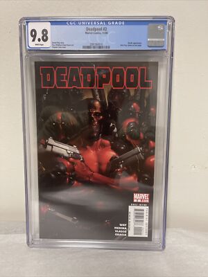 Deadpool #2 (Nov, 2008) 1st Print Secret Invasion X-Over! Clayton Crain CGC 9.8
