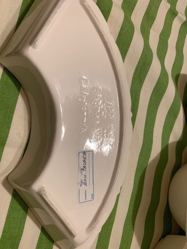 Sharon California Pottery Divided Tray Relish Platter - 6 Pieces