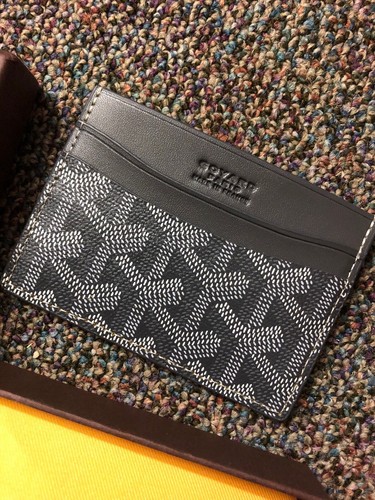 Goyard Card Holder Wallet Black with Box