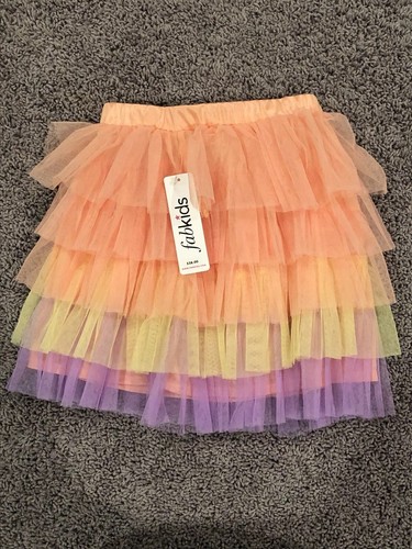 Fabletics Fabkids Girls Tulle Multi Color Skirt Size L 8/10