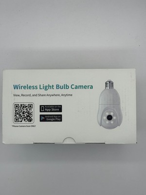 2K Light Bulb Security Camera 5G&2.4G WiFi Security Camera