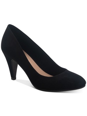 Женские черные туфли-лодочки Felix с круглым носком и конусообразным каблуком SUN STONE без застежки 9,5 М