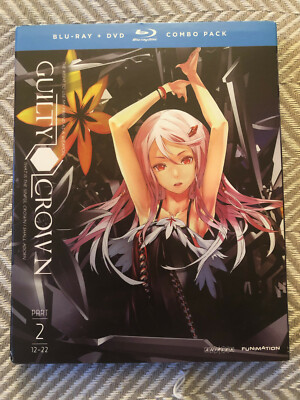 Guilty Crown: Complete Series - Part 2 (Blu-ray/DVD, 4-Disc Set) NEW