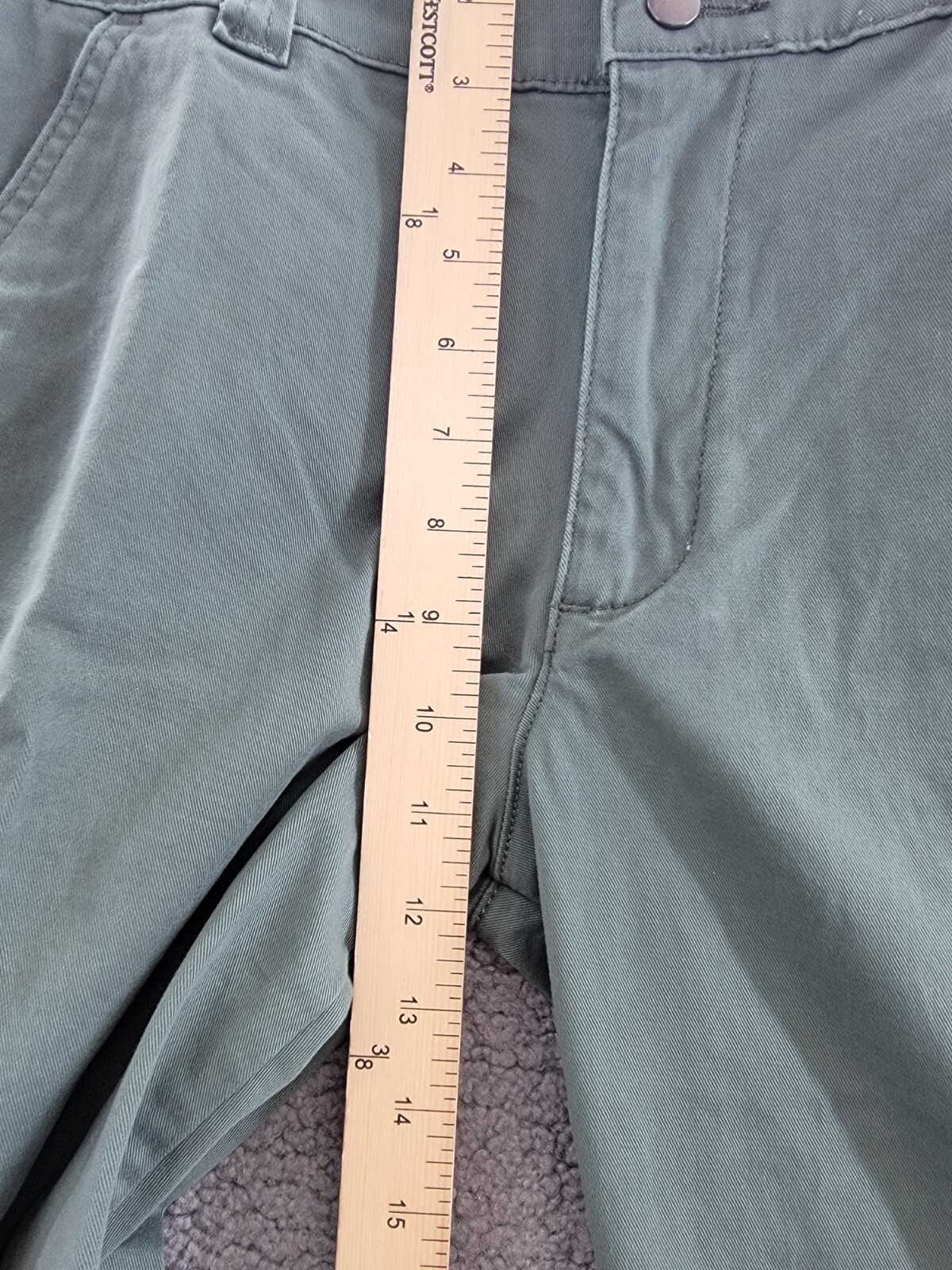 JAG High Rise Stretch Slim Tapered Leg Cargo Pants Women's 12/27 Sage Button Zip - Picture 8 of 18