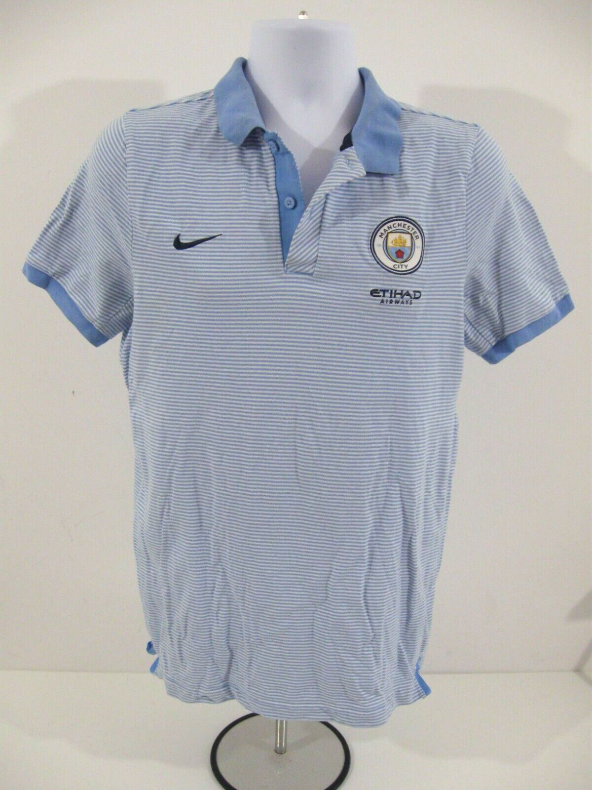Womens Manchester City Nike Football Polo Shirt Size M