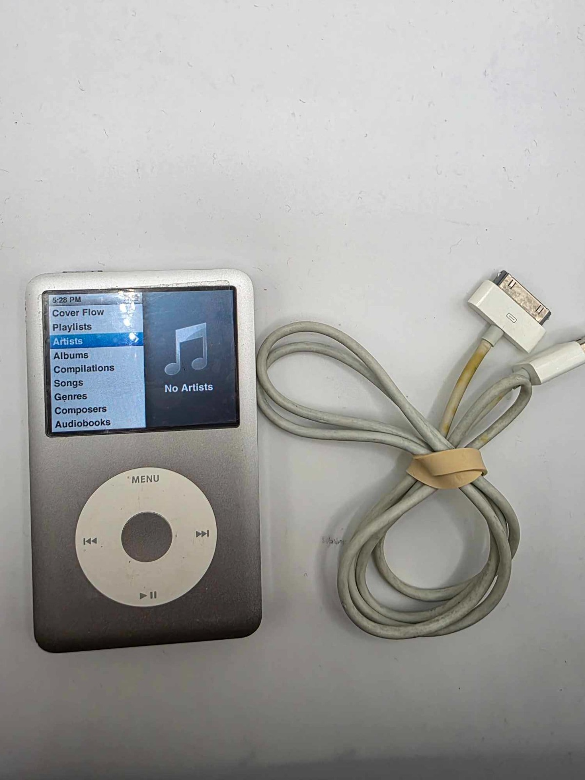 Apple iPod Classic 6th Generation 160 GB Silver A1238 Tested