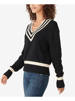 

LUCKY BRAND Женский черный свитер с длинными рукавами