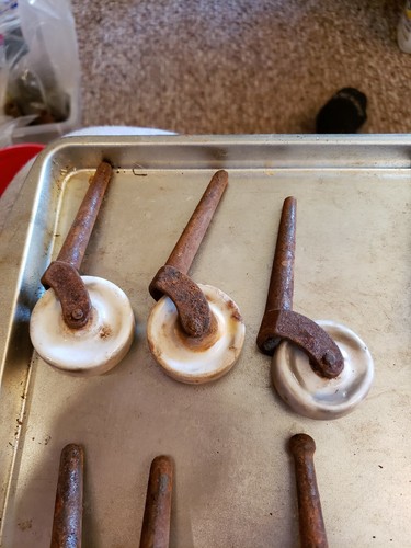 Vintage furniture casters - porcelain, metal, wood - restoration & salvage, 20