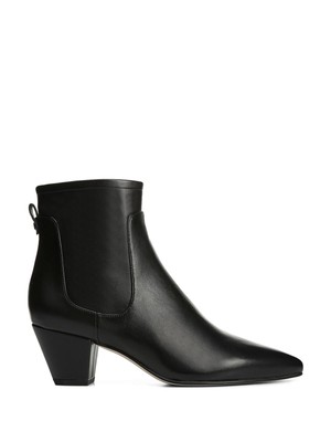 

SAM EDELMAN Женские черные кожаные ботильоны Karlee с острым носком на блочном каблуке, размер 5,5 м, Черный, G0898L2