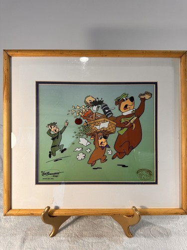 YOGI Bear BOO BOO Ranger Smith Sericel Cartoon Animation Art Cel Hanna Barbera