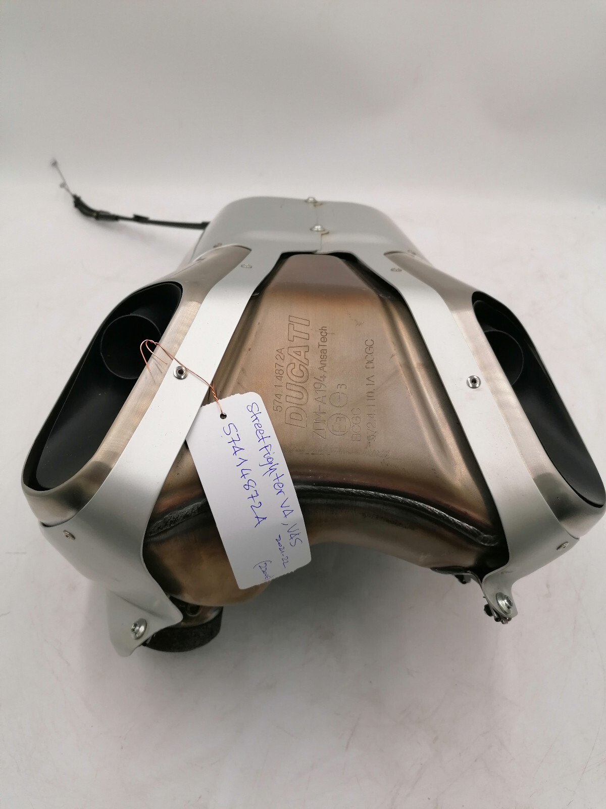 57422012AA ドゥカティ純正 LEFT SILENCER JP店 Ducati 1199 S OEM Panigale Exhaust Muffler Set, 57413312A