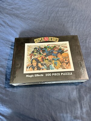 Warner Brothers DC Superheroes 500 Pc Magic Effects Jigsaw Puzzle Sealed BNIB!
