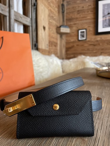 【ポーチ付 /Jaune Milton】HERMES Kelly Pocket 18 ベルト Hermes Jaune Milton Epsom Leather Kelly Pocket 18 Belt