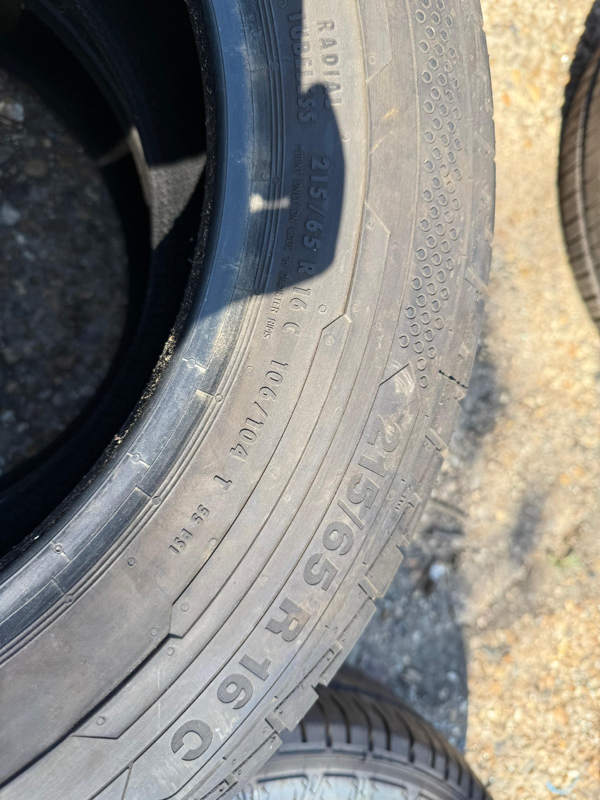 New 215 65 16C Continental, CVC 100, 106/104T, x1 Tyre (F1_tyres) YD152