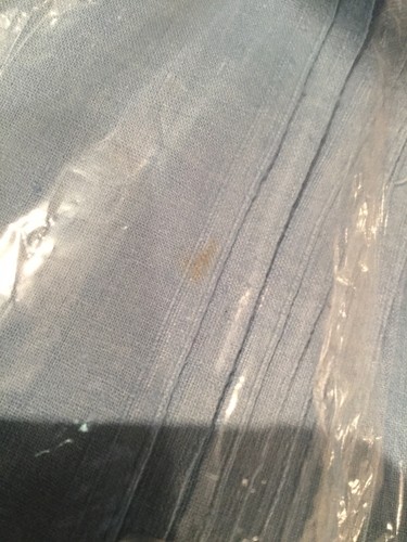 Vintage Light Baby Blue Kettle Cloth Fabric 2 1/2 Yds Nubby Textured Cotton F18