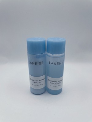 LANEIGE Essential Power Skin Toner 25ml 1pc + Emulsion 25ml 1pc US Seller