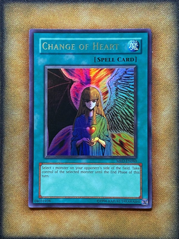 Yugioh Change Of Heart MRD-EN060 Ultra Rare NM ORIGINAL “EN