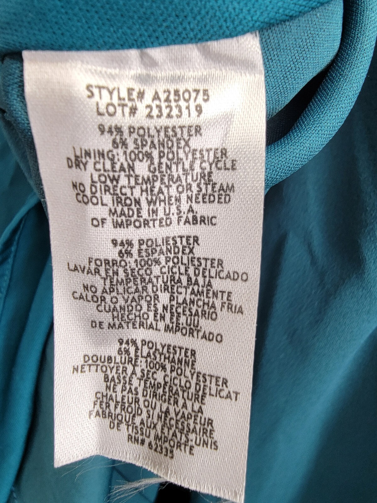 AQUA Cutout One Shoulder Gown Women's 0 Azure Solid Asymmetric Back Zip Closure - Picture 13 of 15