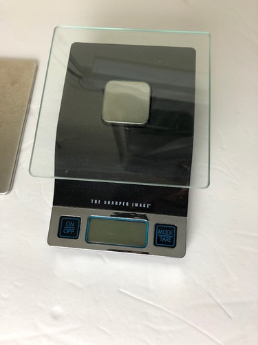 The Sharper Image Precise Digital Kitchen Food Scale Weight  Washable Tray