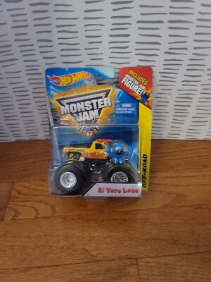 HOT WHEELS MONSTER JAM EL TORO LOCO with monster Jam figure