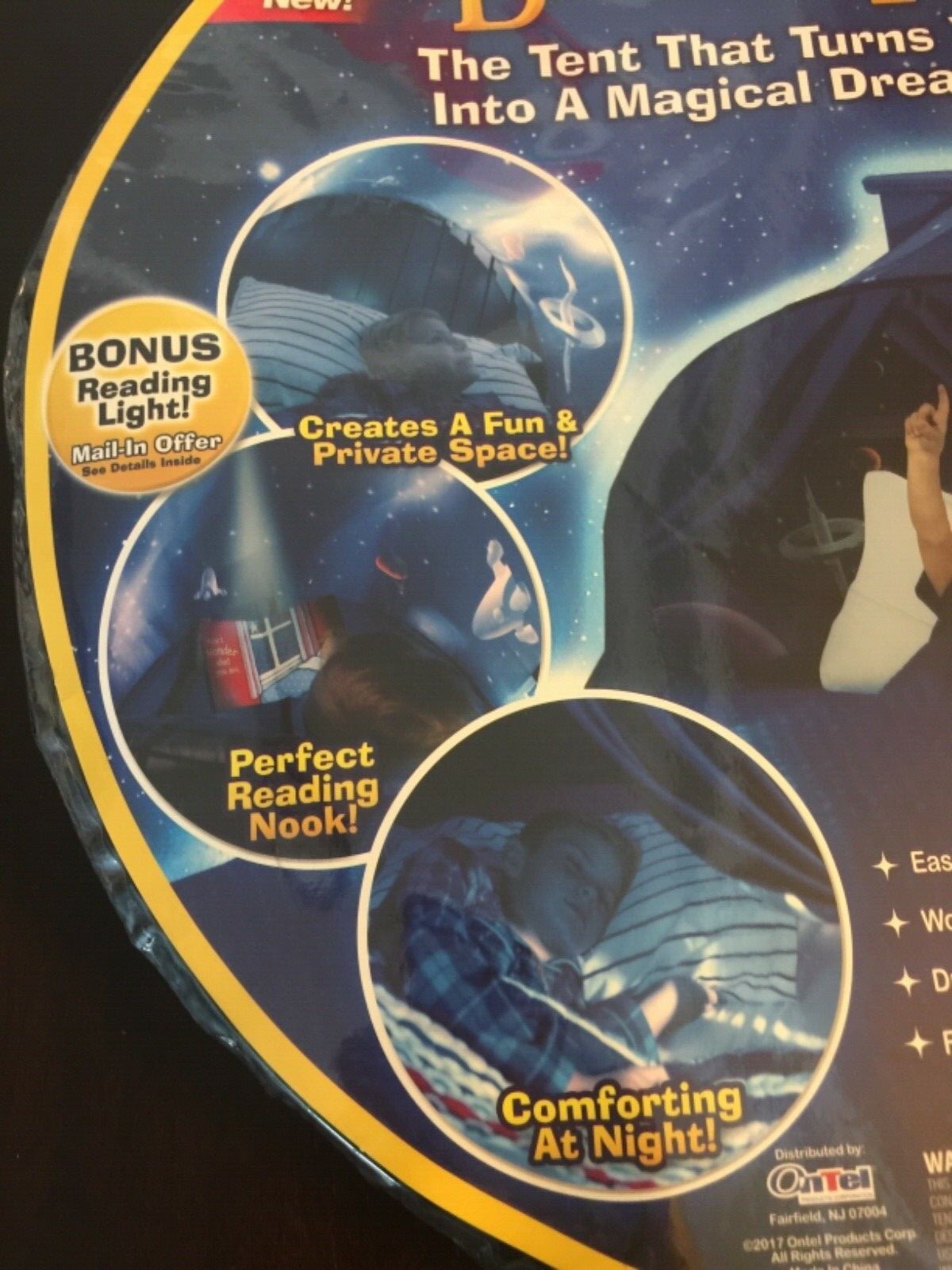 Dream Tents - Space Adventure - Twin Size Pop Up Tent - As Seen On TV Age 3+ NEW