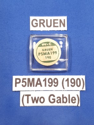 Vtg GRUEN Model ''P5MA199 (190)'' TWO GABLE Watch Glass Crystal Replacement NOS