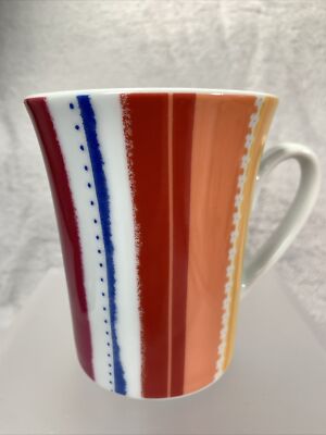 Multiple Choice Moody Stripes Multi Color Porcelain Mug By Bed Bath & Beyond