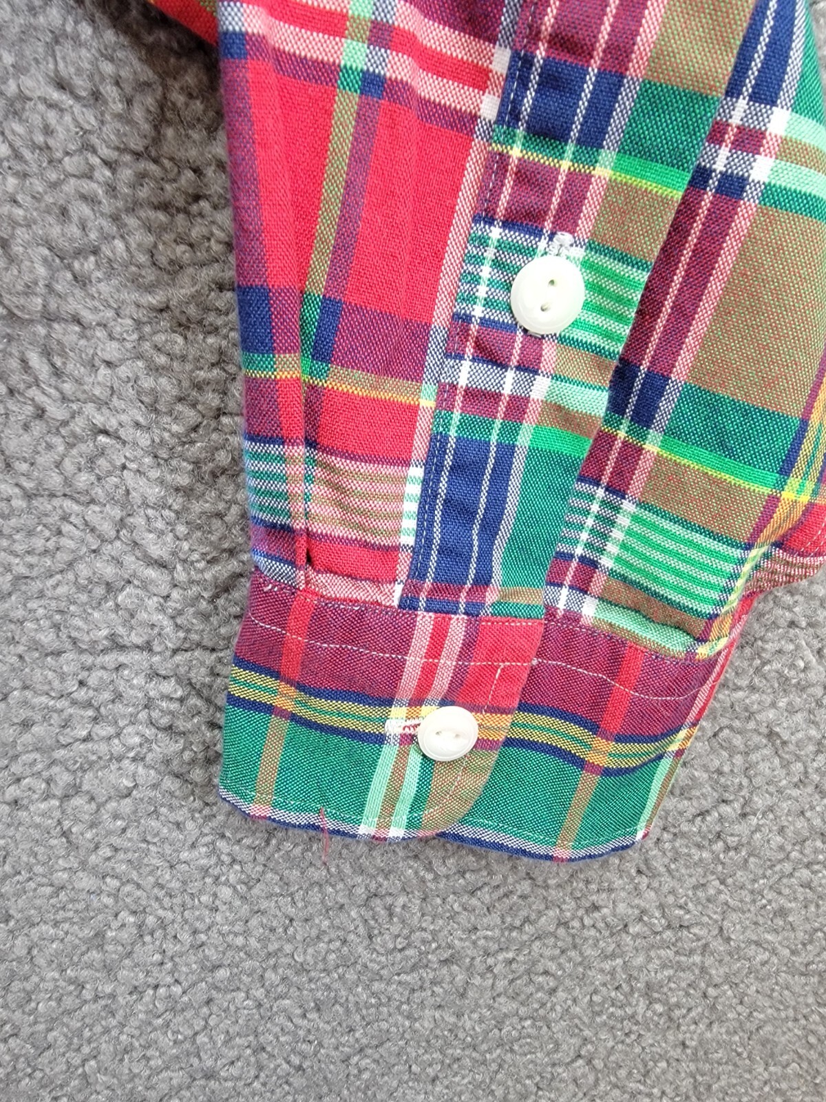 Polo Ralph Lauren Classic Fit Plaid Oxford Workshirt Men's M Multicolor - Picture 10 of 19