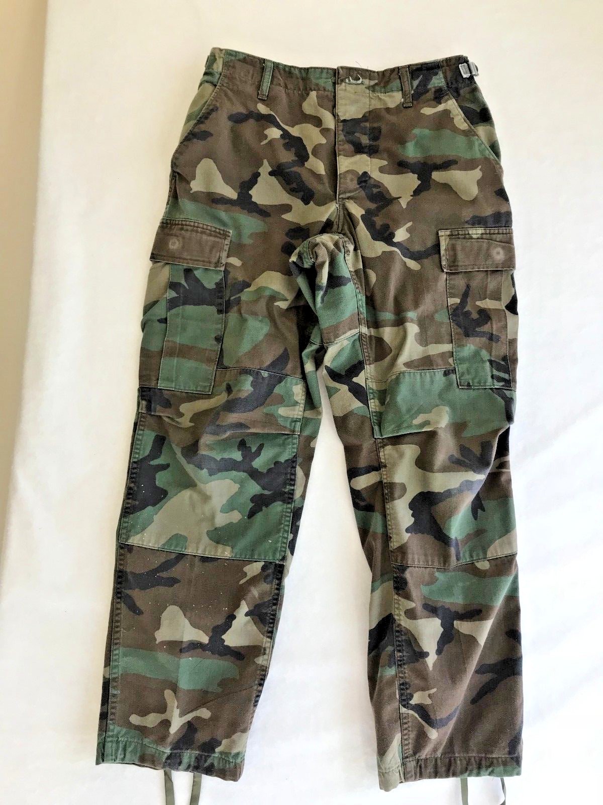 【ROLD SKOV】 ARMY PANTS Vintage Woodland Camo Paratrooper Cargo Pants