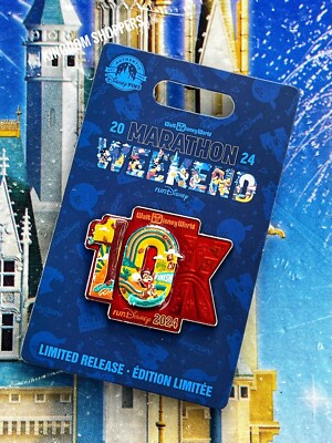 2024 Walt Disney World RunDisney Marathon Weekend Chip & Dale 10K Pin
