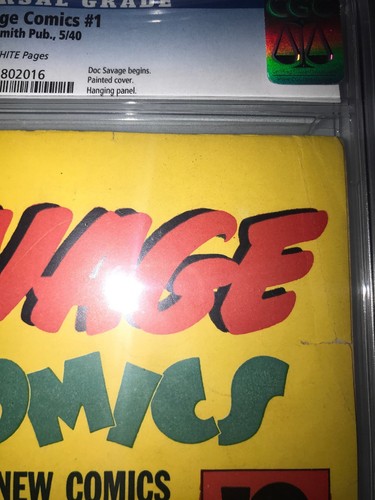 Doc Savage Comics Vol. 01 #1 1940 CGC 5.5 0265802016