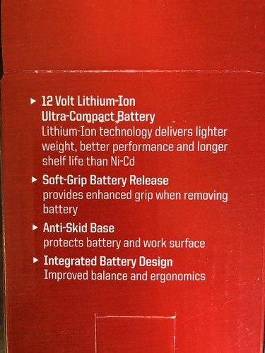 CRAFTSMAN NEXTEC 12V LI- ION BATTERY & MANUAL NEW in Retail Box AUTHENTIC