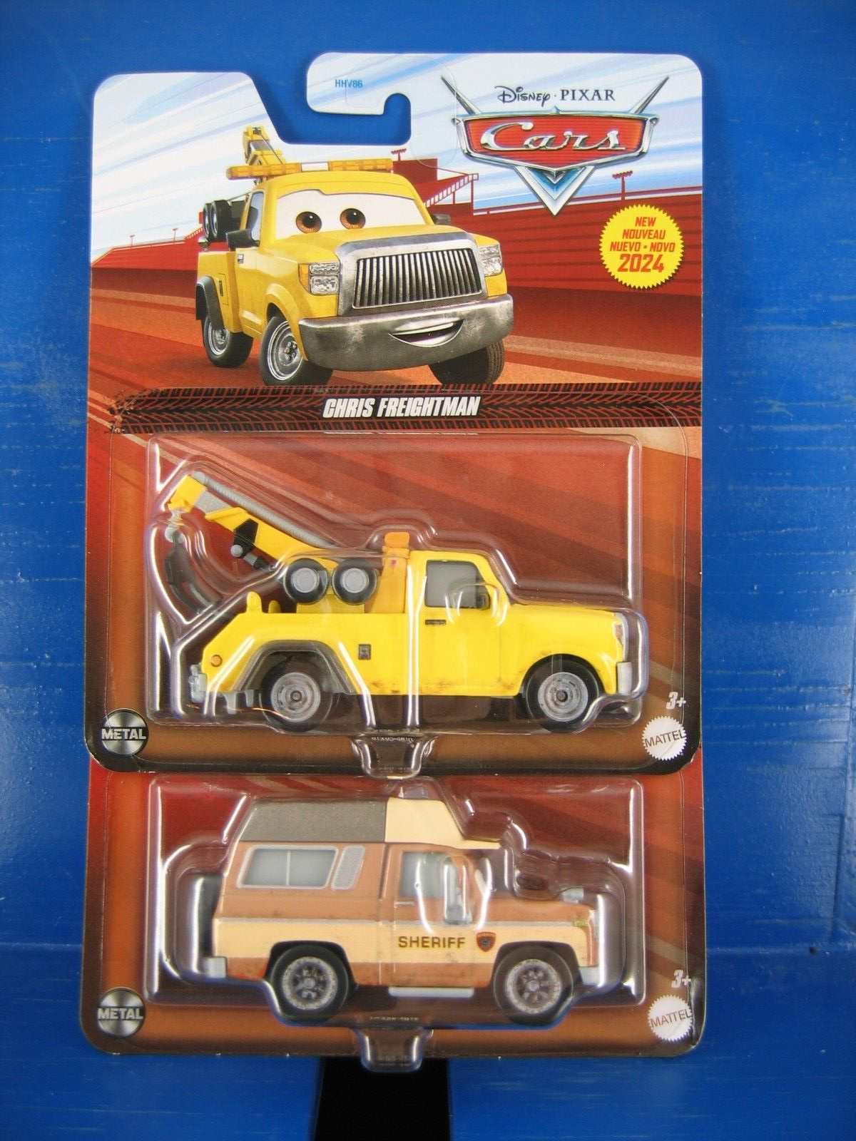 DISNEY PIXAR CARS TONY MOTORFELT & CHRIS FREIGHTMAN SET OF 2