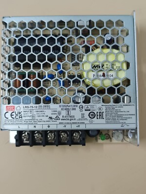 Mw Mean Well LRS-75-12  Dc Converter Power Supply