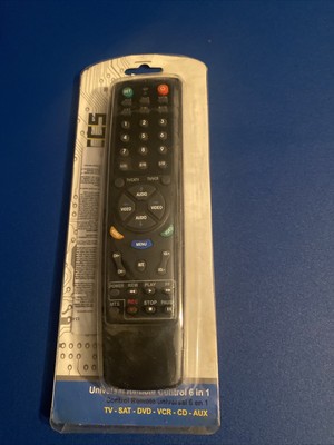 Universal Remote Control 6 in 1 E-Tronics Brand New - Sealed Package
