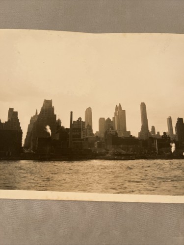 New York City Skyline Original Photograh Photo Manhattan Dated 1940
