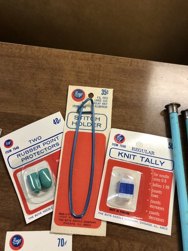 Vintage Lot of Knitting Needles and Assorted Supplies
