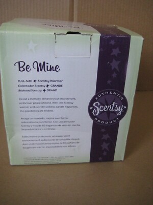 Scentsy WAX Warmer   BE MINE '' Red Rhinestone Heart Full Size Warmer