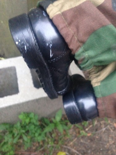 Vintage Military Army Bear Plush Camo Outfit And Boots 1989