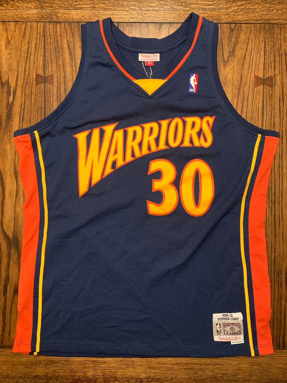 Mitchell & Ness Men's Stephen Curry Golden State Warriors Hardwood