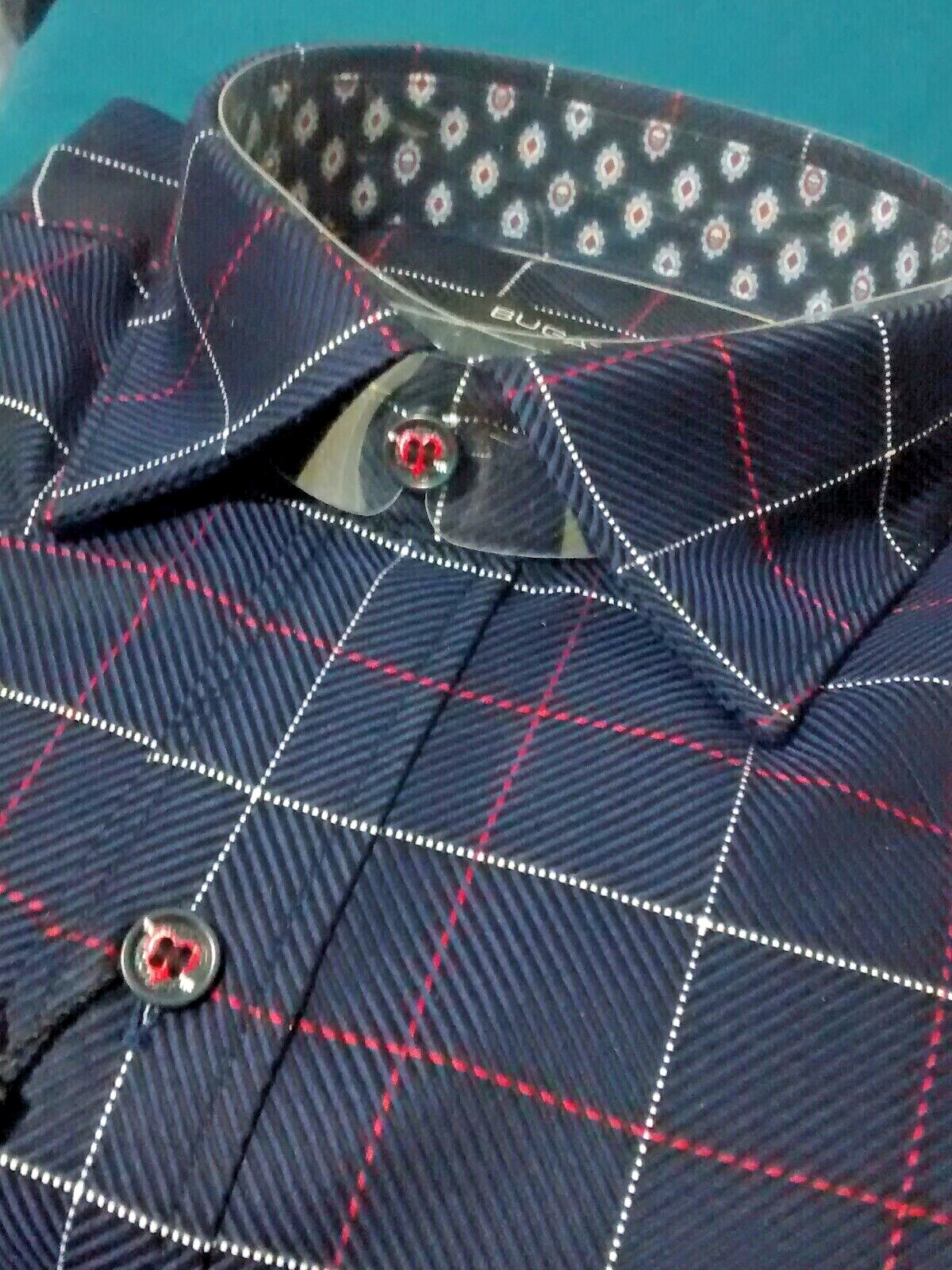 NWT Bugatchi men's S long sleeve button down shirt Fancy