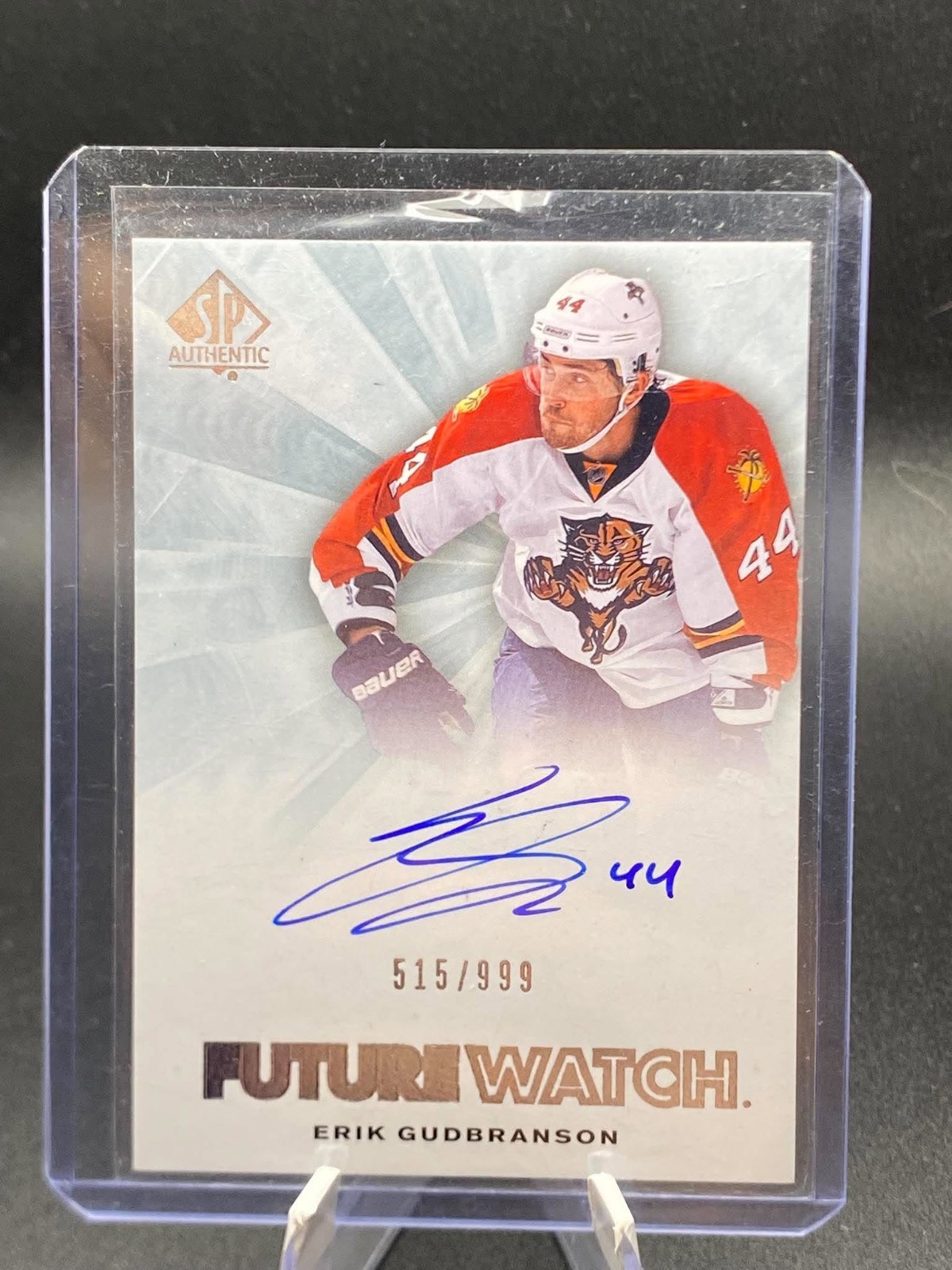 2011-12 SP AUTHENTIC #235 FUTURE WATCH ROOKIE AUTO /999 ERIK GUDBRANSON