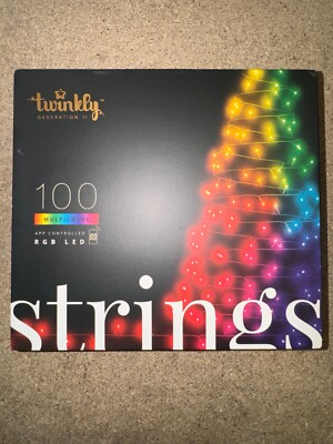 New Sealed Twinkly String 100 RGB App-Controlled Smart LED Lights Gen II 26.2ft