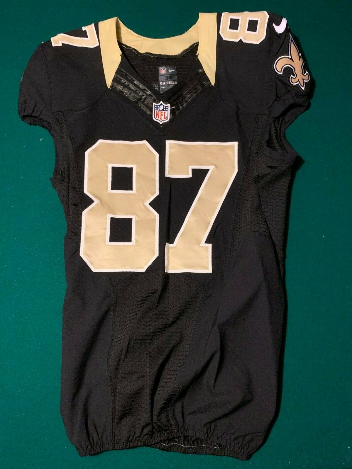 Preston Parker New Orleans Saints Size 38 #87 2013 Game Worn / Issue Jersey FSU