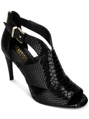 

KENNETH COLE Женские черные сандалии на каблуке со змеиным рисунком Kick 85 Toe Stiletto Sandals 8,5 M, Черный, RLF9052E9