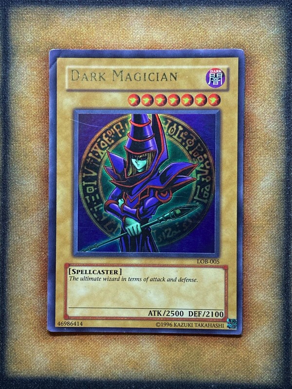 遊戯王 - 【アジア版】ブラック・マジシャン（DARK MAGICIAN） LOB-005 遊戯王 ブラックマジシャン LOB-005 1st アジア版 ウルトラ