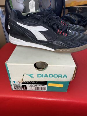 Vintage Diadora Carioca ID Indoor Soccer Shoes, Size 8, New with Box, Baggio