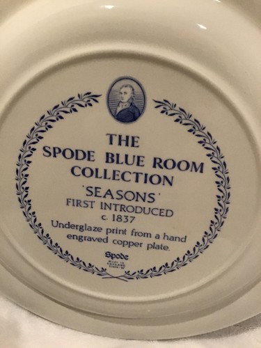 The Spode Blue Room Seasons Dinner Plate